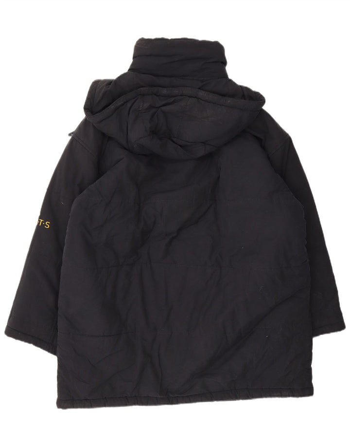 Bush Wattierte Herrenjacke mit Kapuze, UK 44 2XL, Marineblau