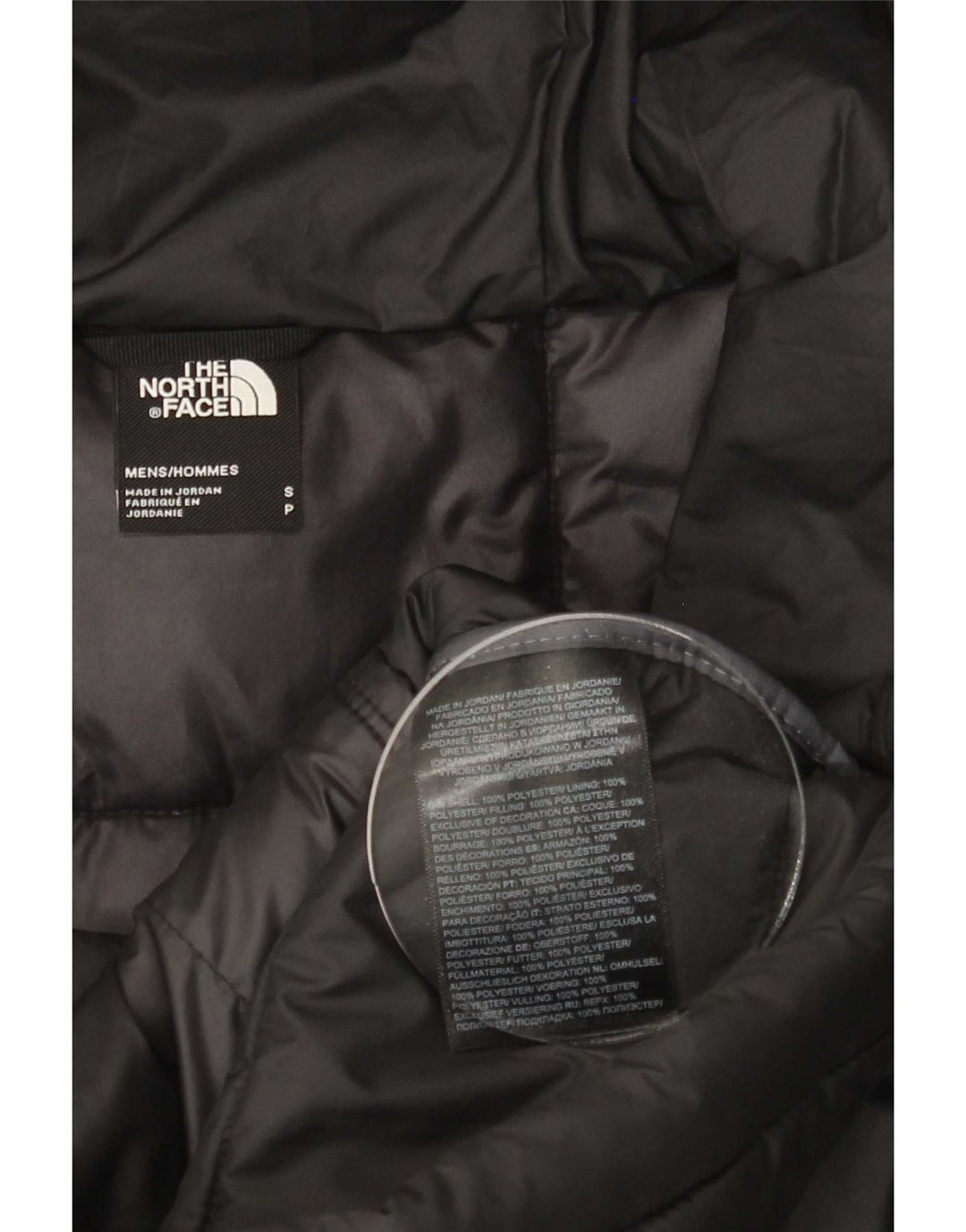 The North Face Herren Wattierte Jacke UK 36 Small Schwarz Polyester