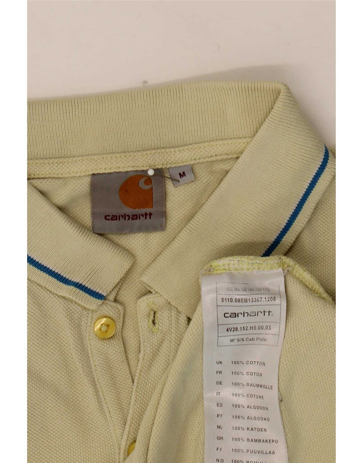 Carhartt Herren-Poloshirt aus mittelgelber Baumwolle