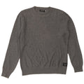 JACK & JONES Herren-Pullover mit Rundhalsausschnitt, mittelgraue Baumwolle