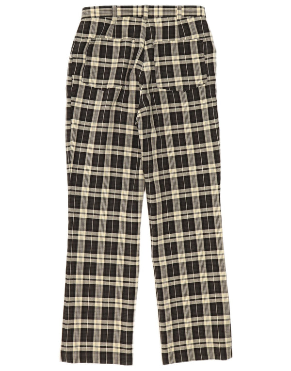Zara Damen Trafaluc Freizeithose EU 40 Medium W30 L28 Grün kariert