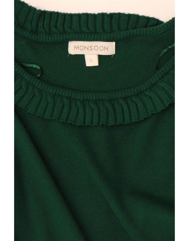Monsoon Damen Pulloverkleid UK 14 Large Grün