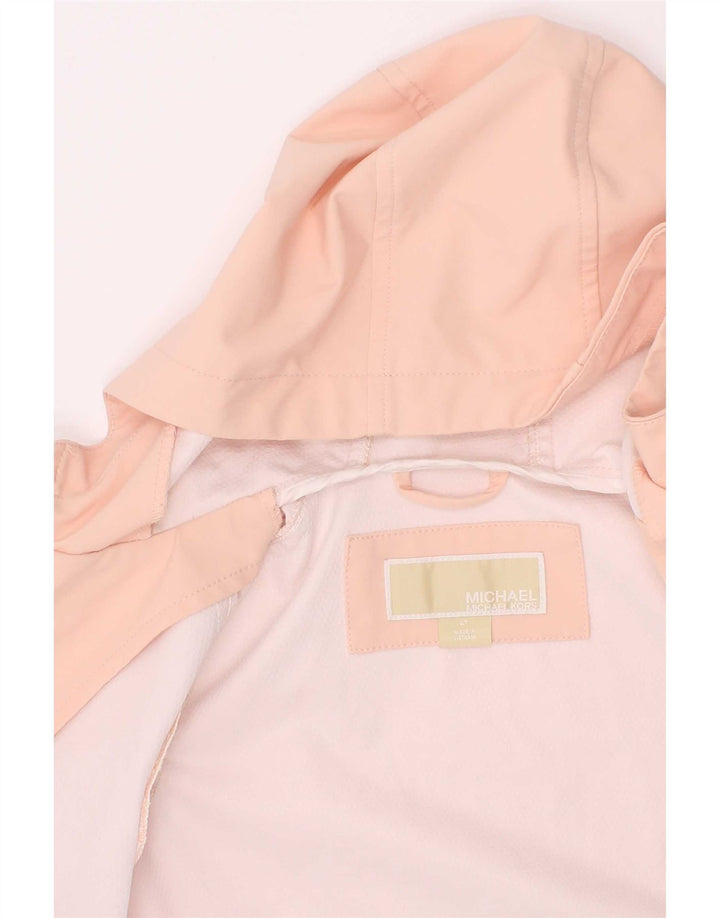 Michael Kors Mädchen-Regenjacke mit Kapuze, 3–4 Jahre, rosa, Polyester
