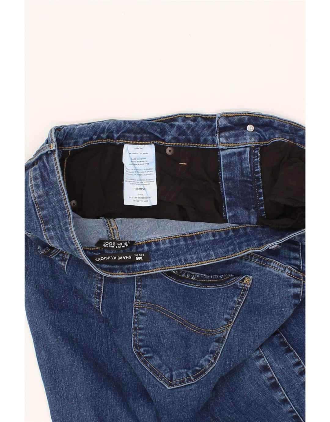 LEE Womens Slim Bootcut Jeans US 18 2XL W38 L31 Blue Cotton Vintage Lee and Second-Hand Lee from Messina Hembry 