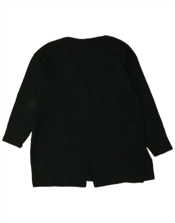 Marks & Spencer Damen-Strickjacke in Übergröße, UK 12, mittelgrüne Wolle