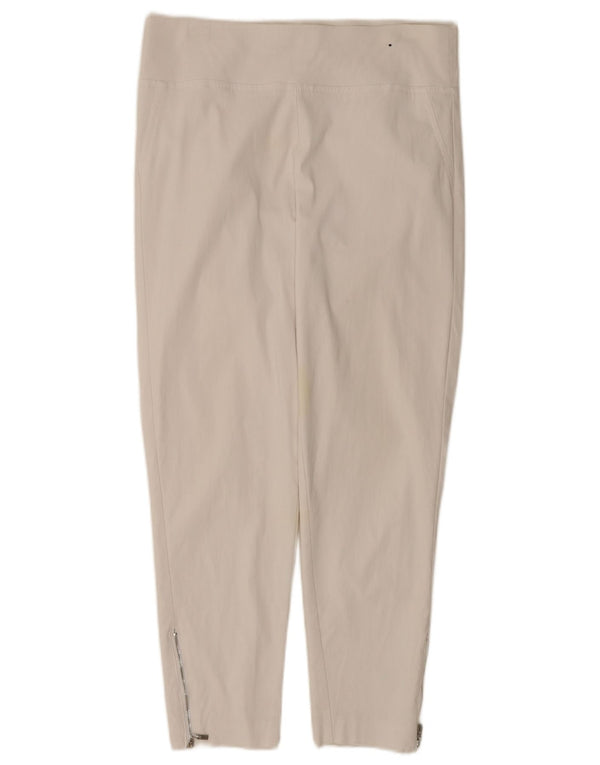 Marks & Spencer Damen Autograph Leggings UK 14 Large W34 Weiße Viskose