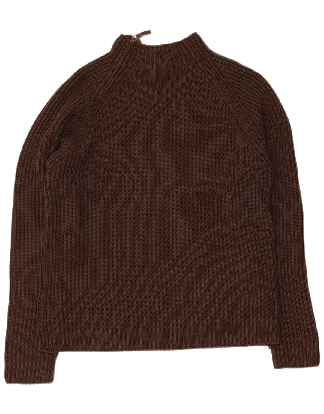 Zara Herren-Pullover mit Reißverschluss am Hals, Größe L, Braun
