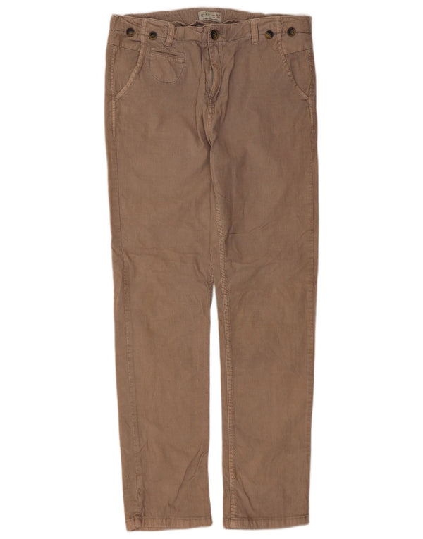 Schmale Cordhose von Zara für Jungen, 13–14 Jahre, W32, L29, Beige
