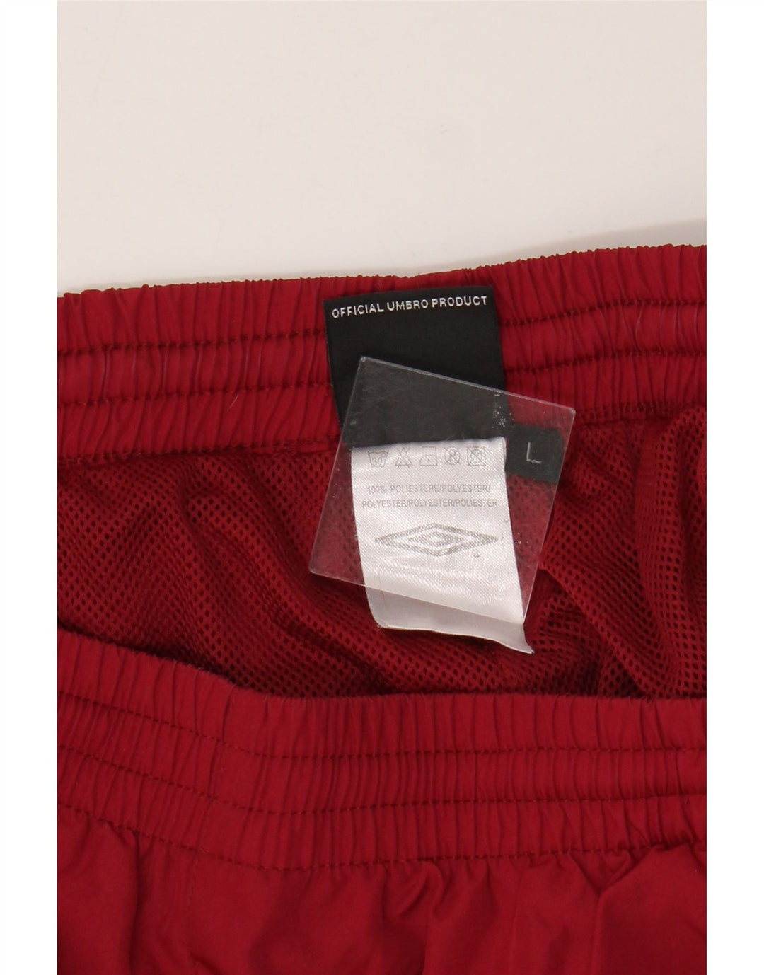 Umbro Herren-Trainingshose, Jogginghose, großes rotes Farbblock-Polyester