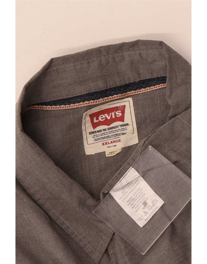 Levi's Herrenhemd 2XL aus grauer Baumwolle