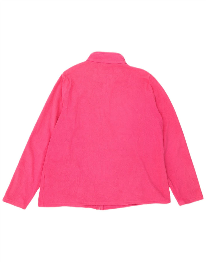Marks & Spencer Damen Fleecejacke UK 20 2XL Rosa Polyester