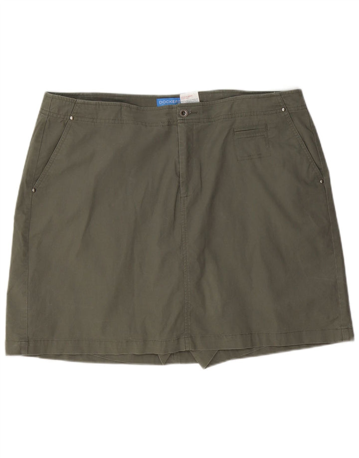 DOCKERS Damen Skort US 18 2XL Khaki Baumwolle