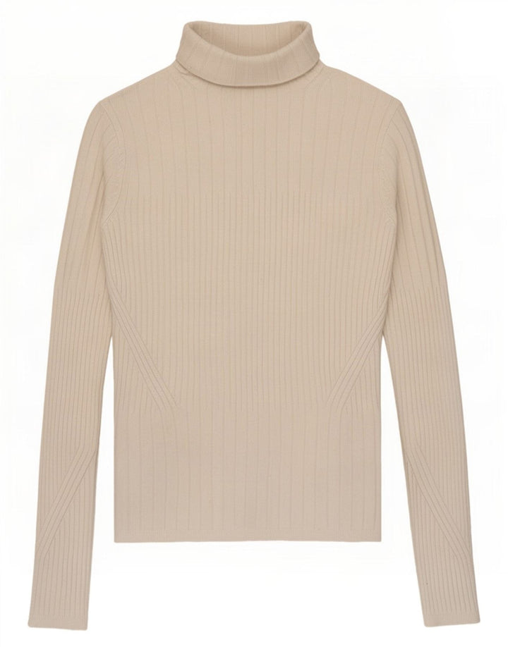 Marks & Spencer Damen Crop Rollkragenpullover Pullover UK 8 Small Grau