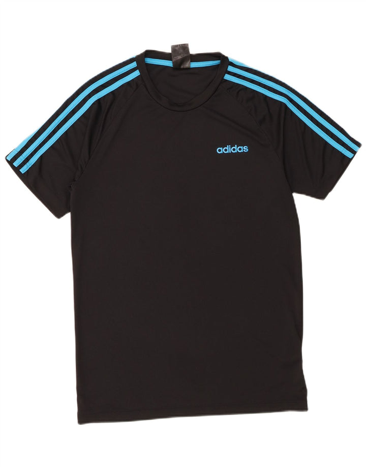 Adidas Herren Climalite T-Shirt Top Small Schwarz Polyester