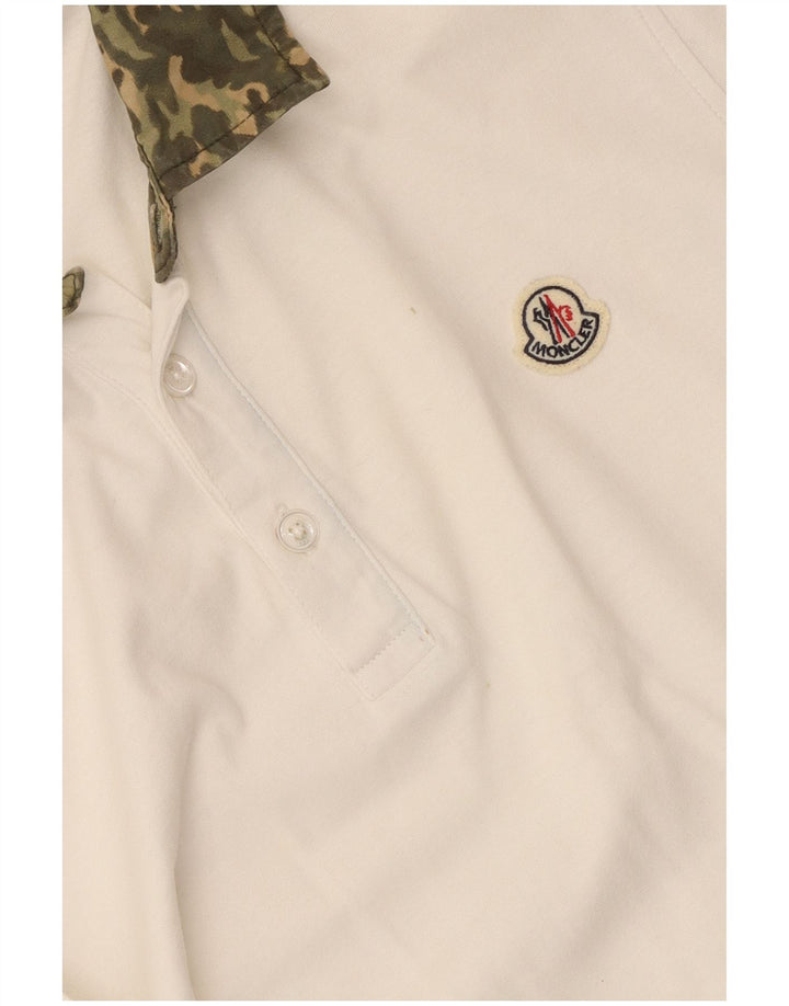 Moncler Herren Slim Fit Poloshirt Mittelweiße Tarnung