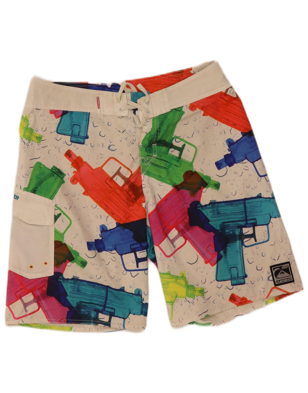 Quiksilver Herren-Badeshorts mit Grafik, mittelgroß, mehrfarbig, Polyester