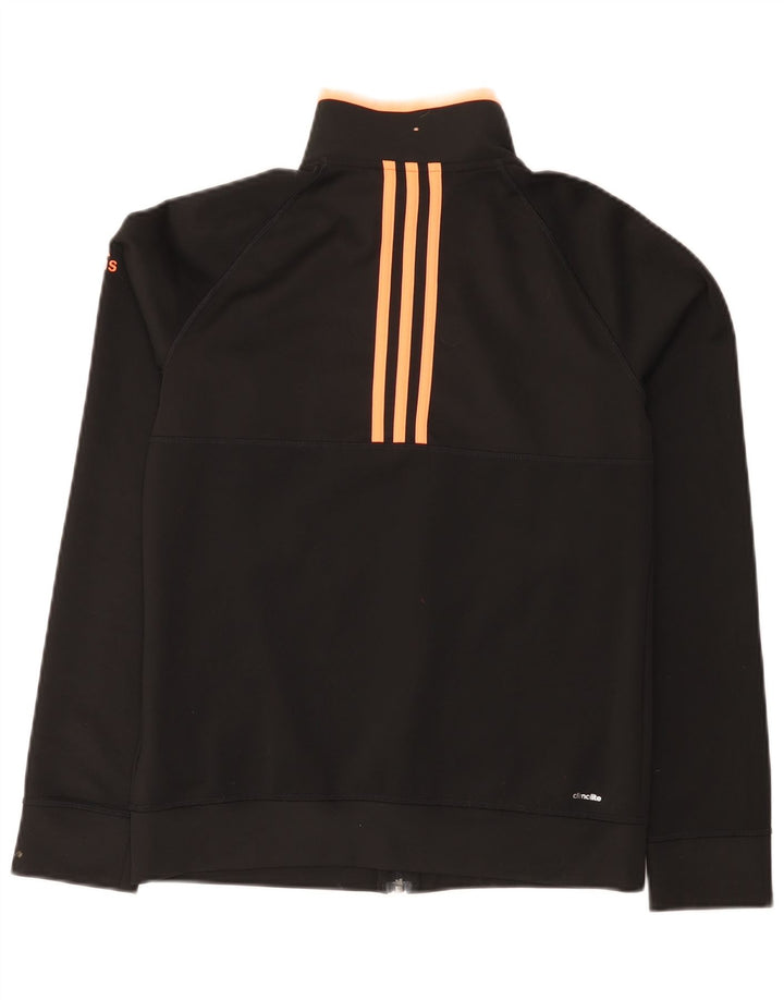 Adidas Damen Climalite Trainingsanzug Top Jacke UK 12/14 Medium Schwarz