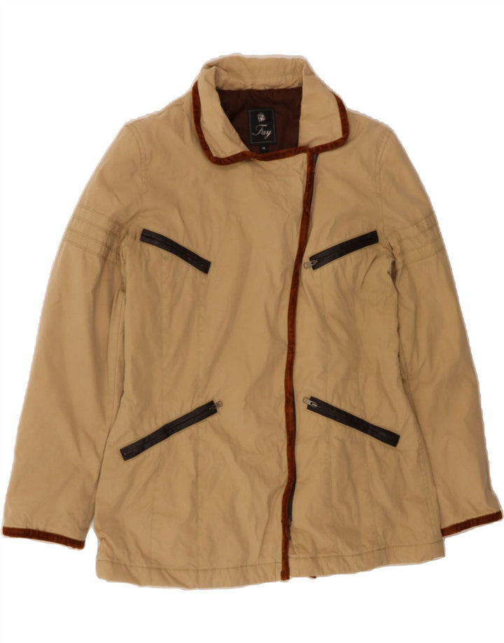 FAY Womens Utility Jacket UK 14 Medium Beige Vintage Fay and Second-Hand Fay from Messina Hembry 
