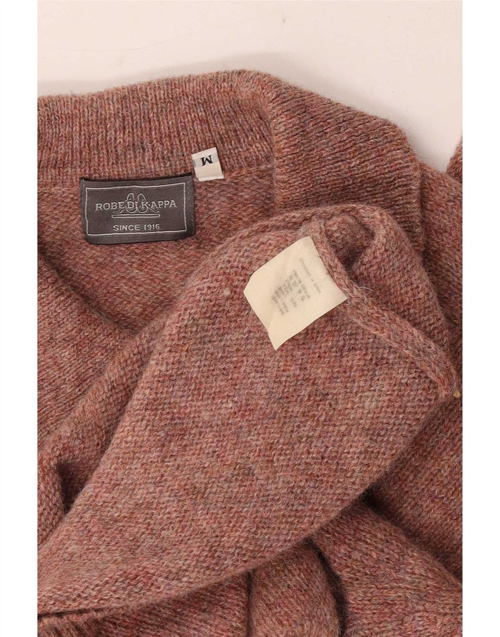 Kappa Herren-Pullover mit Rollkragen, Mittelrot gesprenkelte Wolle