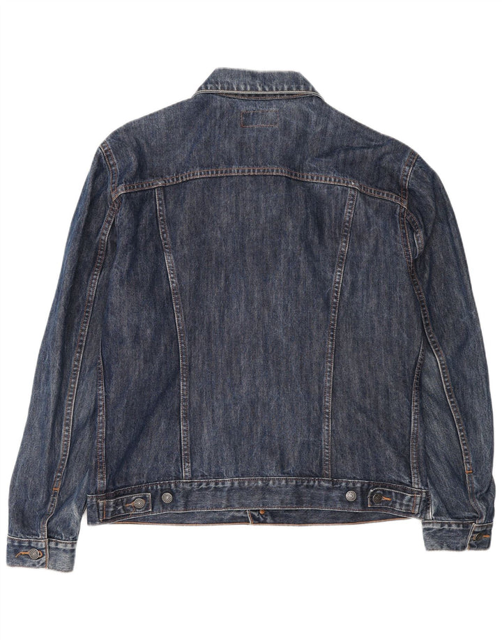 Carrera Herren Jeansjacke UK 42 XL Marineblau Baumwolle