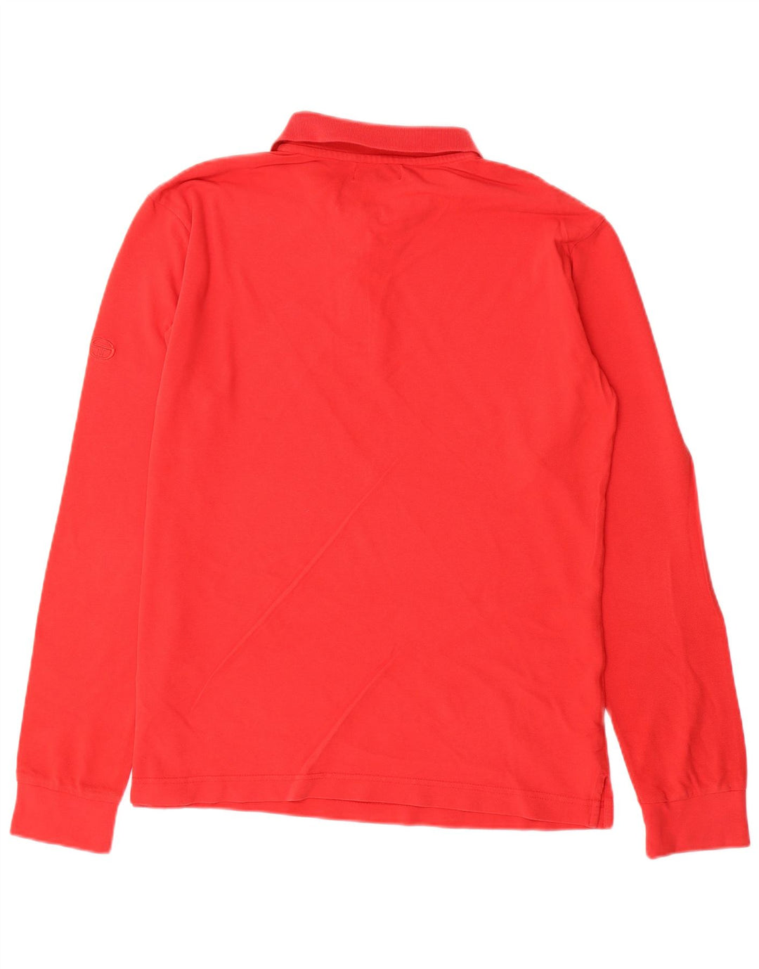 SERGIO TACCHINI Herren-Langarm-Poloshirt XL aus roter Baumwolle