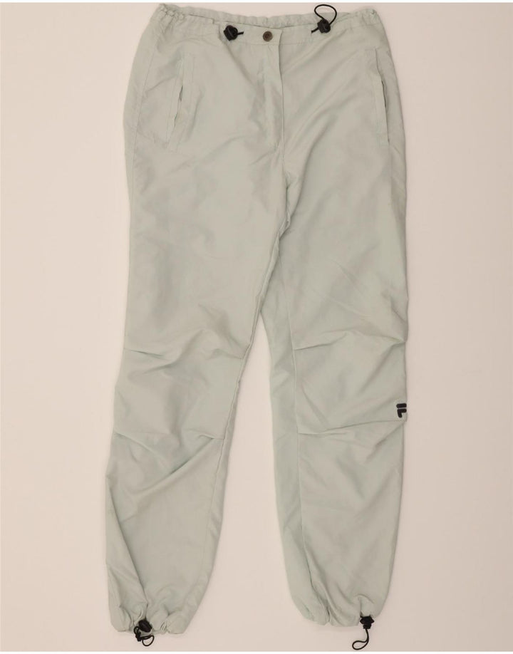 FILA Womens Straight Casual Trousers Medium W32 L31 Blue Polyester Vintage Fila and Second-Hand Fila from Messina Hembry 