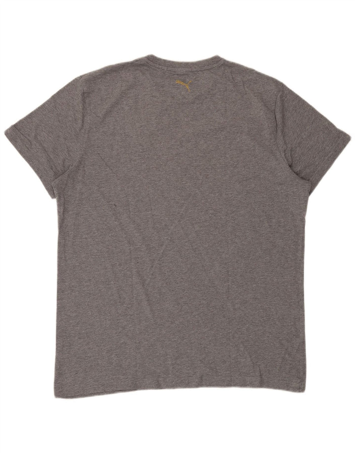 Puma Herren Grafik T-Shirt Top XL Grau