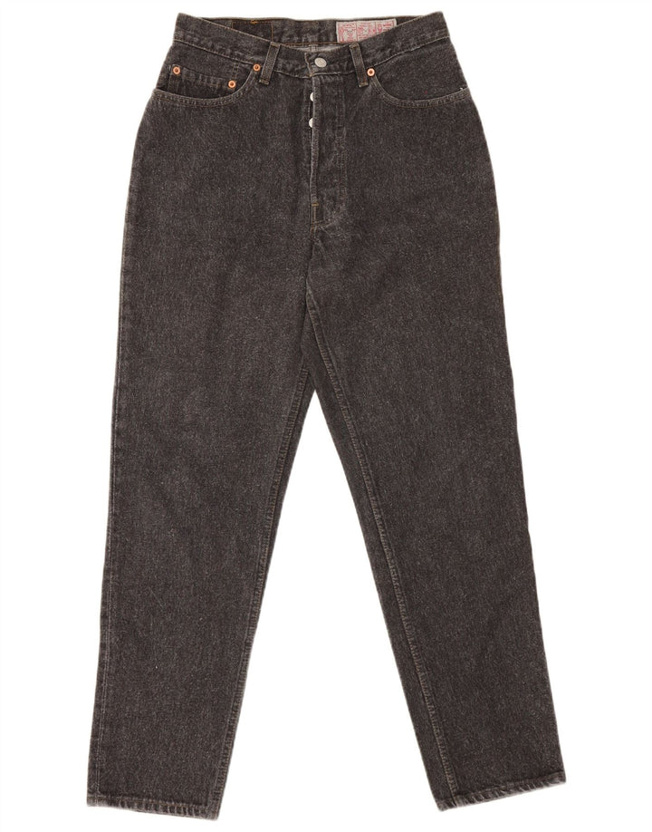 Levi's Damen 901 Tapered Jeans W32 L30 Graue Baumwolle