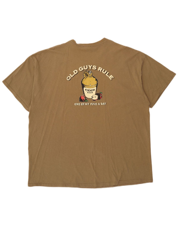 Old Guys Rule Herren-T-Shirt mit Grafik, 2XL, Khaki, Baumwolle