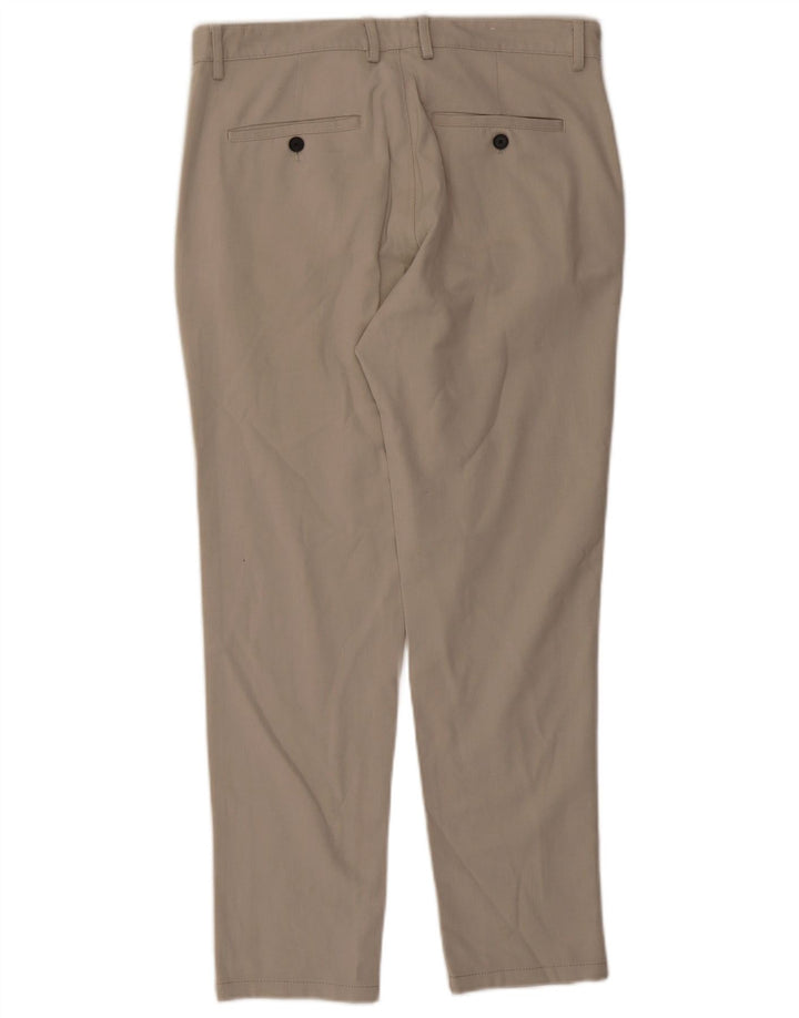 ZARA Damen Slim Chino-Hose EU 40 Mittel W31 L38 Beige