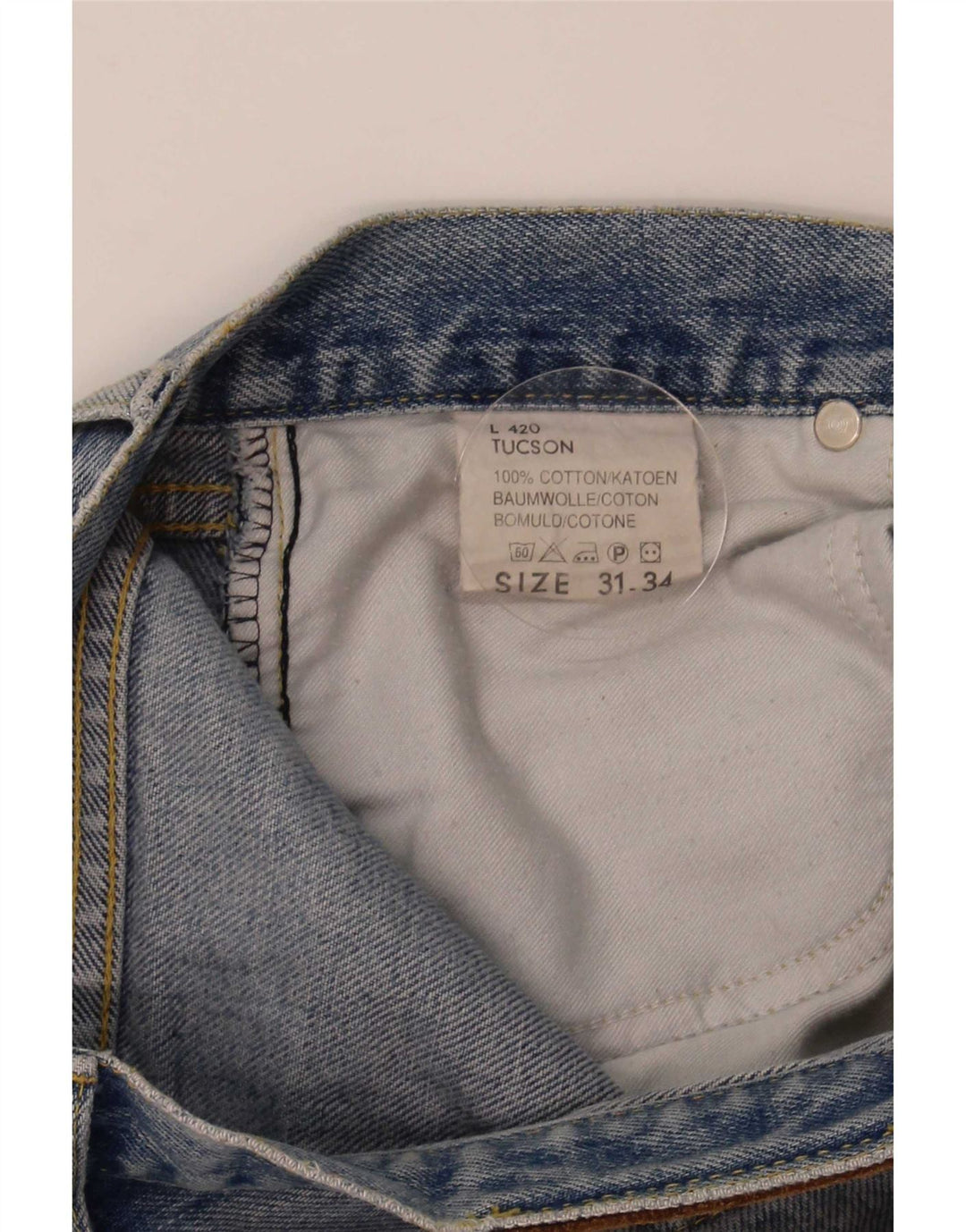 Lee Herren Tucson Straight Jeans W31 L34 Blaue Baumwolle