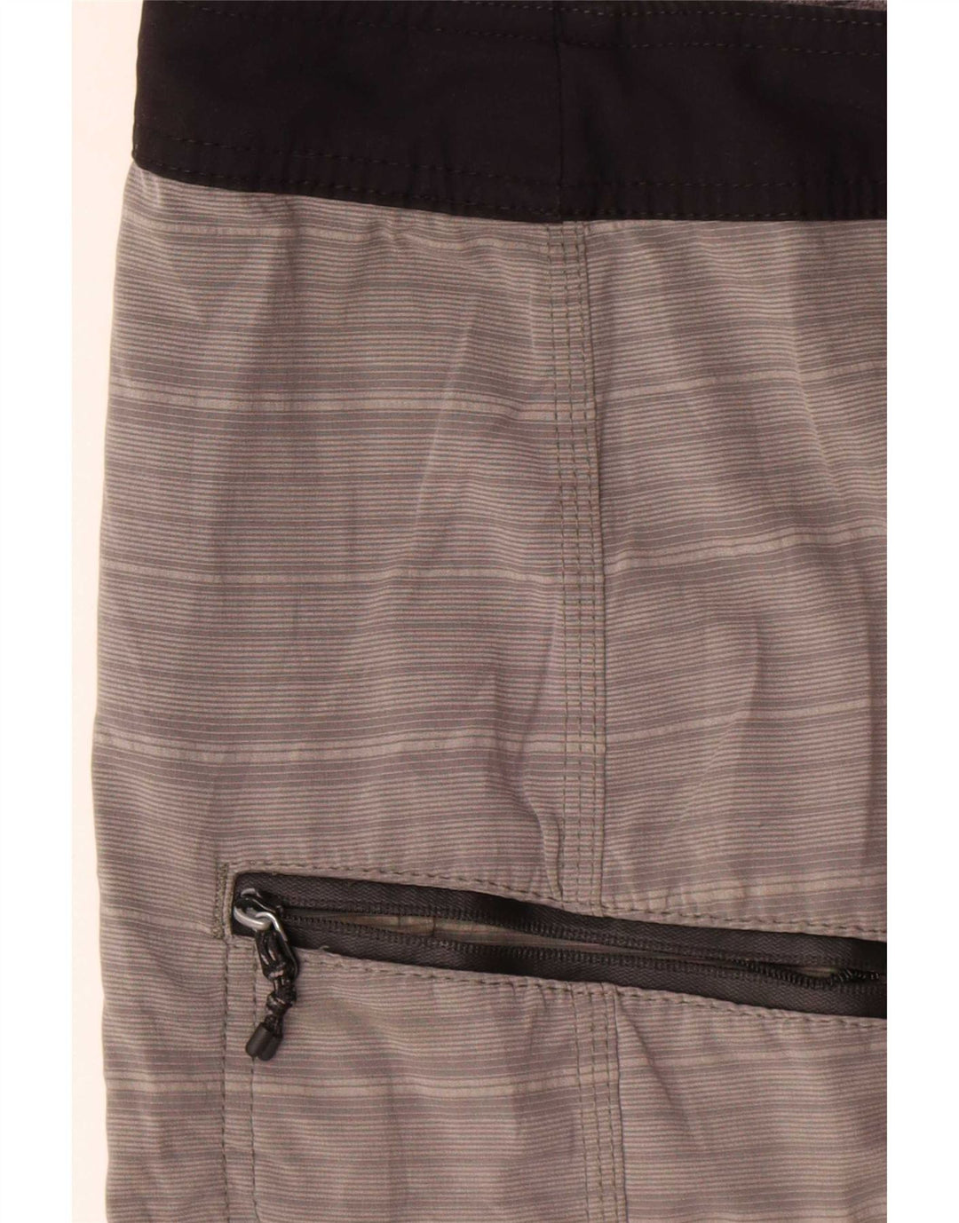 Rip Curl Herren-Badeshorts, groß, grau gestreift, Polyester