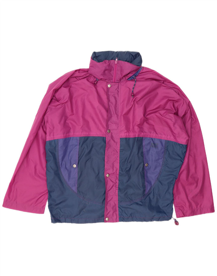 HELLY HANSEN Mens Unisex Loose Fit Rain Jacket EU 50/52 Large Pink