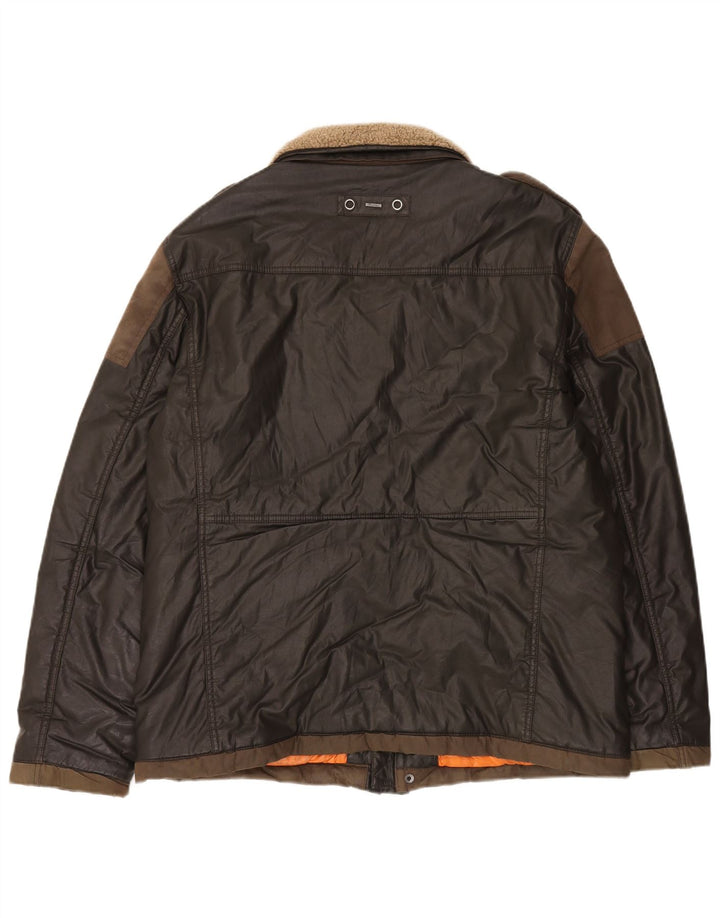 Engbers Herren Militärjacke UK 44 2XL Braune Baumwolle