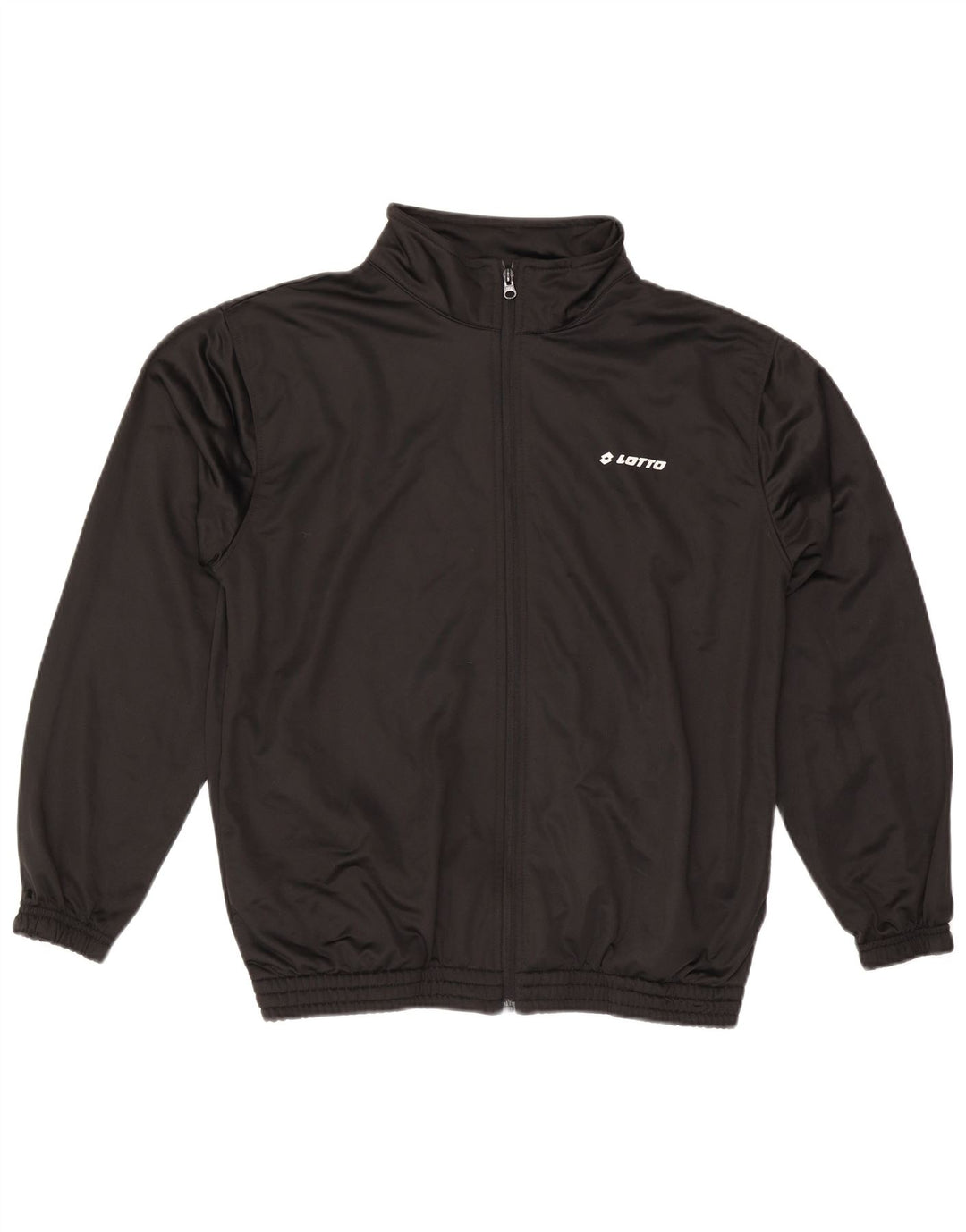 LOTTO Herren-Trainingsanzug-Oberteil, Jacke, groß, aus schwarzem Polyester