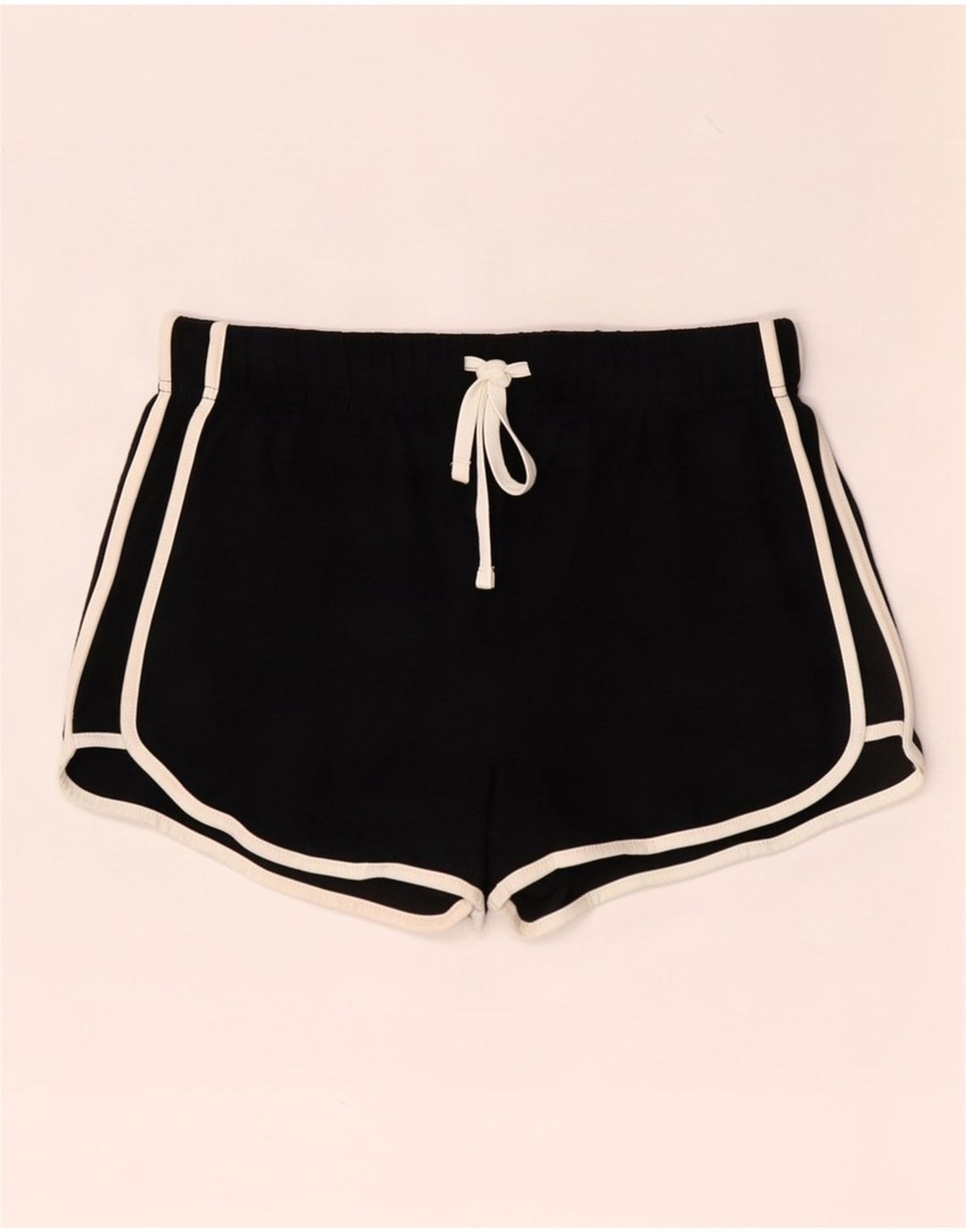 Topshop Damen Sportshorts UK 10 Small Schwarz Polyester