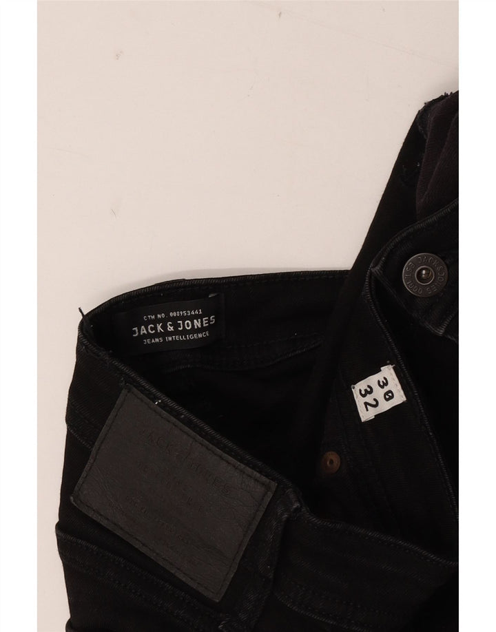 JACK & JONES Herren Liam Skinny Jeans W30 L32 Schwarz