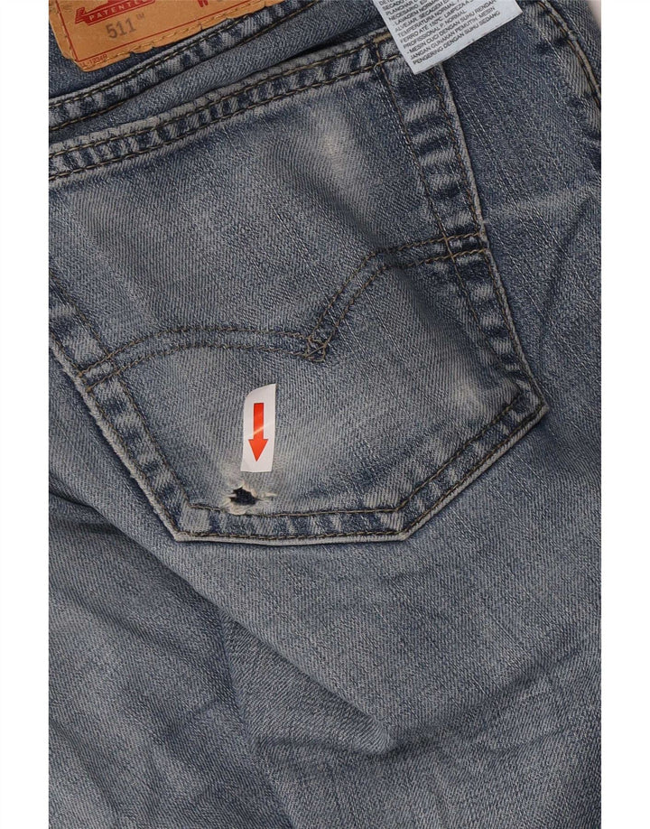 Levi's Herren 511 Slim Jeans W33 L34 Blaue Baumwolle