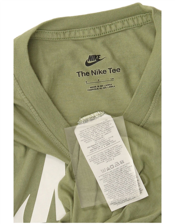 Nike Herren-T-Shirt mit Grafik, Größe S, Khaki, Baumwolle