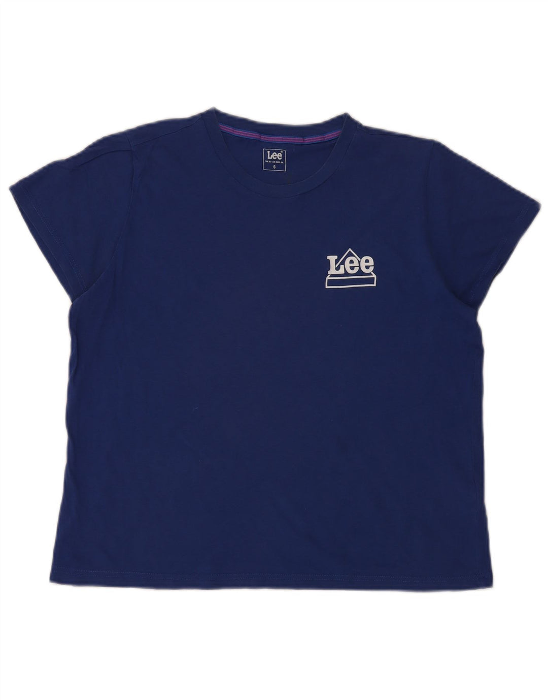 Lee Damen-T-Shirt in Übergröße, Größe S, Blau, Baumwolle