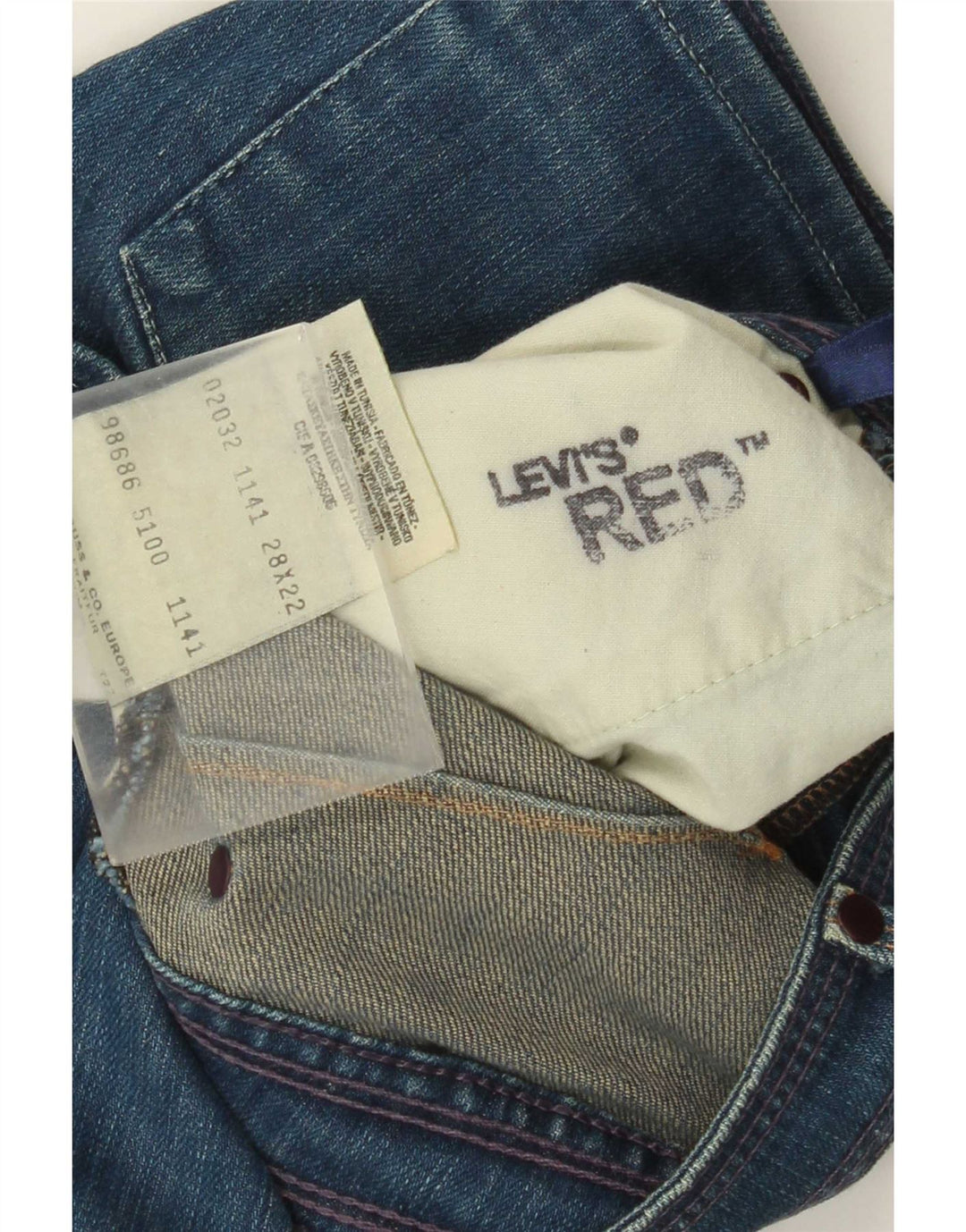 Levi's Damen Jeansrock W28 mittelblaue Baumwolle
