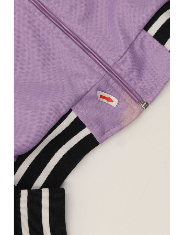 Kappa Damen-Trainingsanzug-Oberteiljacke UK 16 Large Lila Colourblock Polyester