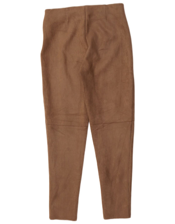 Zara Damen Skinny Hose Medium W28 L28 Braun