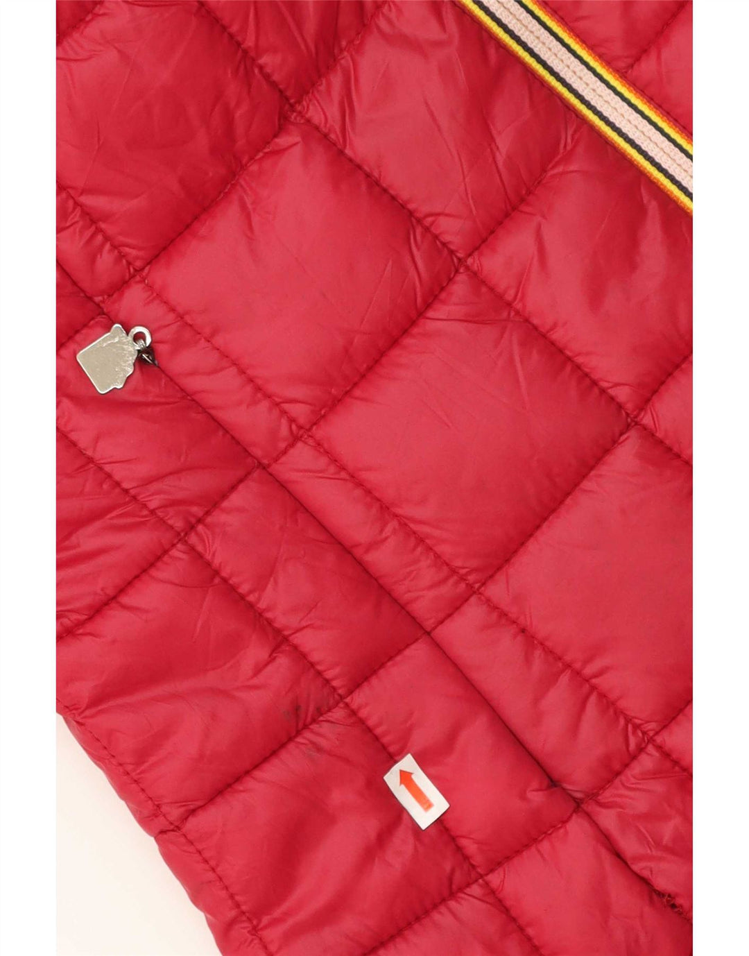 K-Way Damen Kapuzenjacke, wendbar, wattiert, UK 14, Größe L, aus schwarzem Nylon