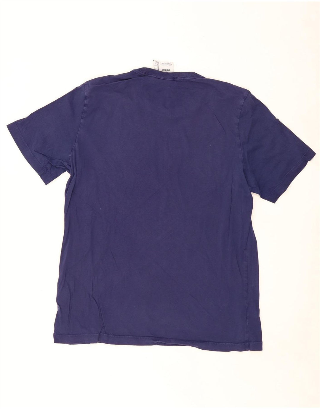 ADIDAS Mens T-Shirt Top Large Navy Blue Cotton