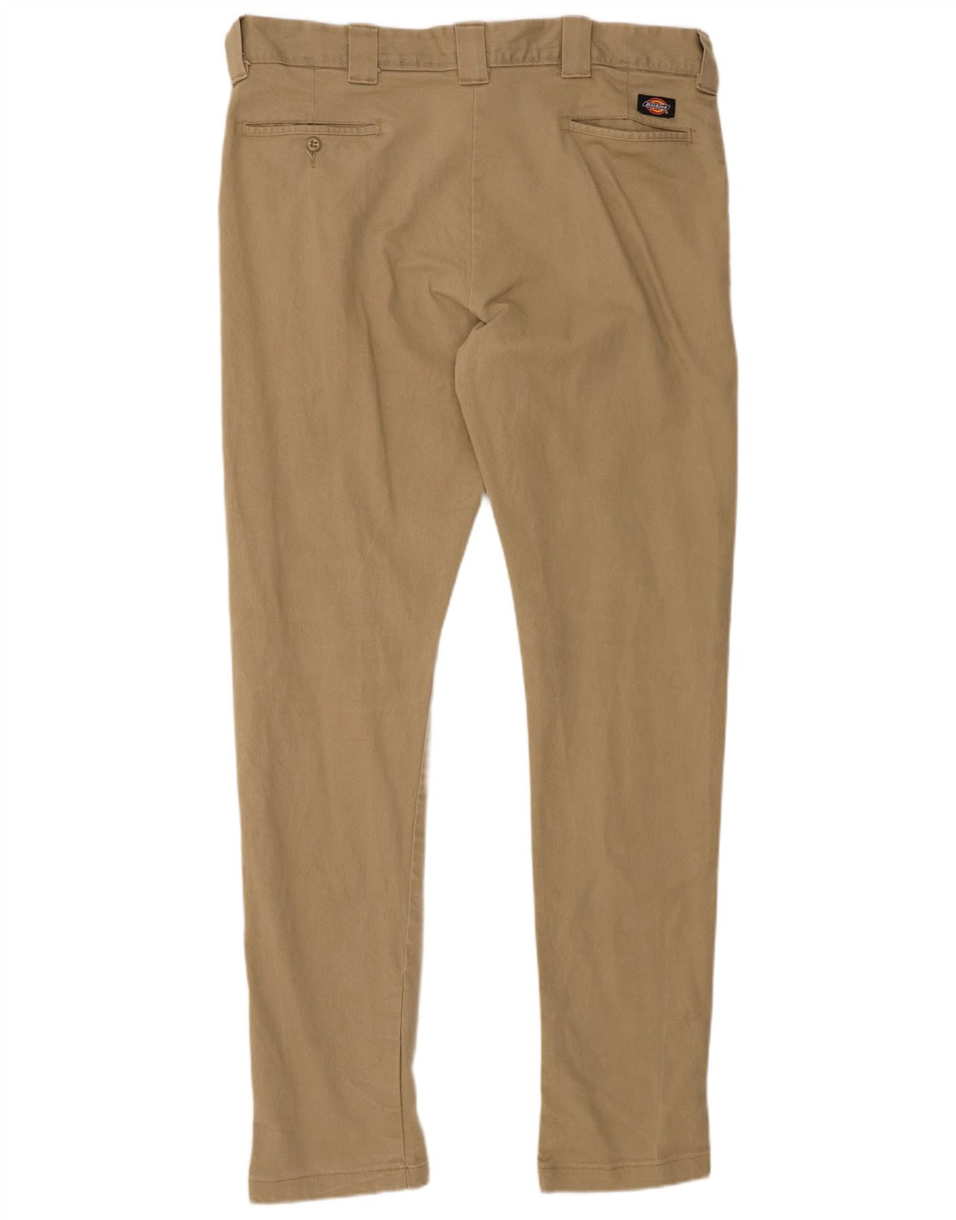 DICKIES Herren Slim Skinny Chinohose W38 L34 Beige Baumwolle