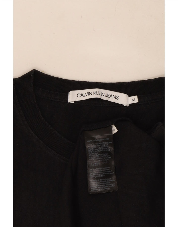 Calvin Klein Jeans Herren T-Shirt Top Mittelschwarze Baumwolle