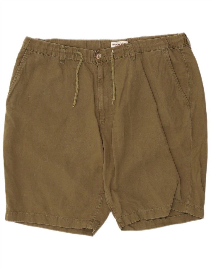 Carrera Herren Chinoshorts XL W38 Khaki Baumwolle