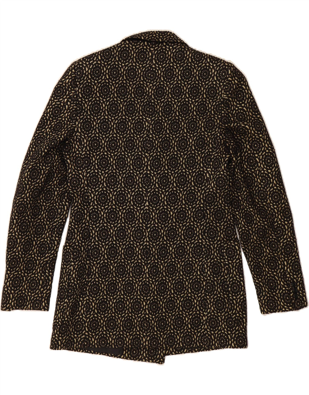 JVLIVS Womens Double Breasted Coat IT 50 XL Black Floral Vintage Jvlivs and Second-Hand Jvlivs from Messina Hembry 