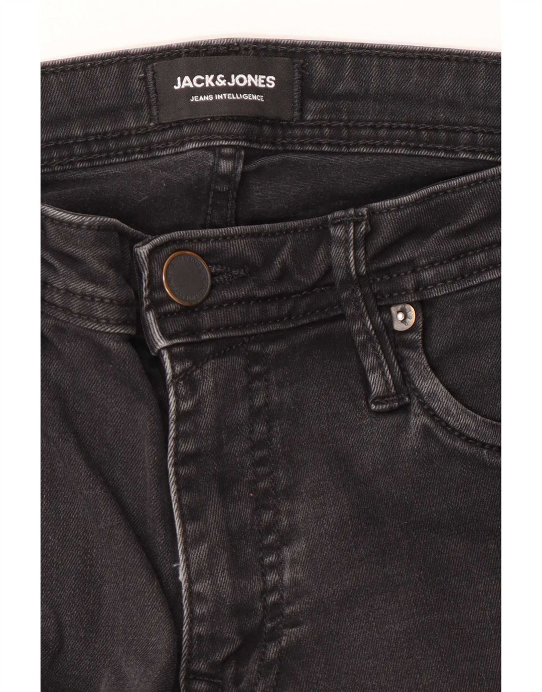 Jack & Jones Herren GLENN Slim Jeans W28 L32 Schwarz